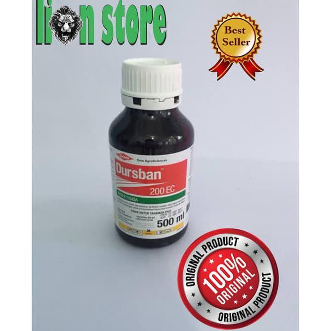 Produk Ready Obat Hama Tanaman Dursban 100Ml Pemasmi Kutu Putih Ulat Daun Belalang