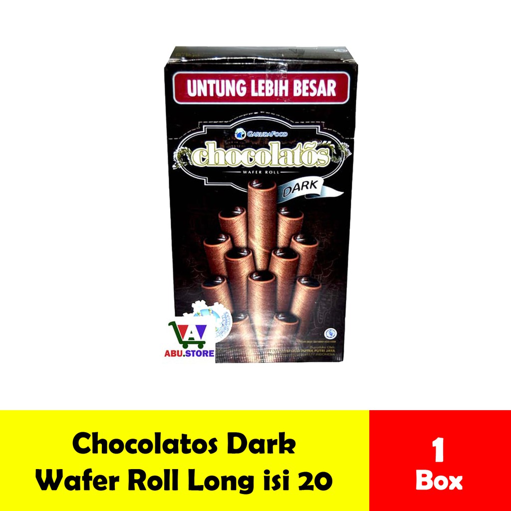 

Chocolatos Dark Wafer Roll Original Stick Long Box 24 pcs