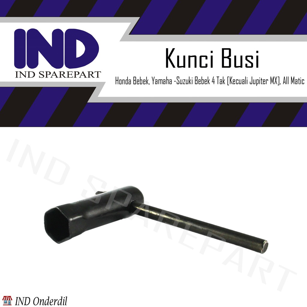  Kunci  Busi  17 Mm Motor  bebek  4 tak Honda Yamaha Suzuki 