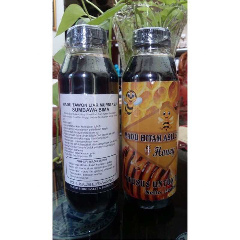 MADU HITAM MURNI SUMBAWA MADU TAWON LIAR ASLI SUMBAWA BIMA