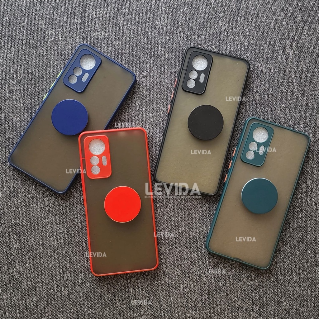 Xiaomi 12 Lite Xiaomi 12 Xiaomi 12 Pro Case Dove Matte Popsocket Protect Kamera Soft case Xiaomi 12 