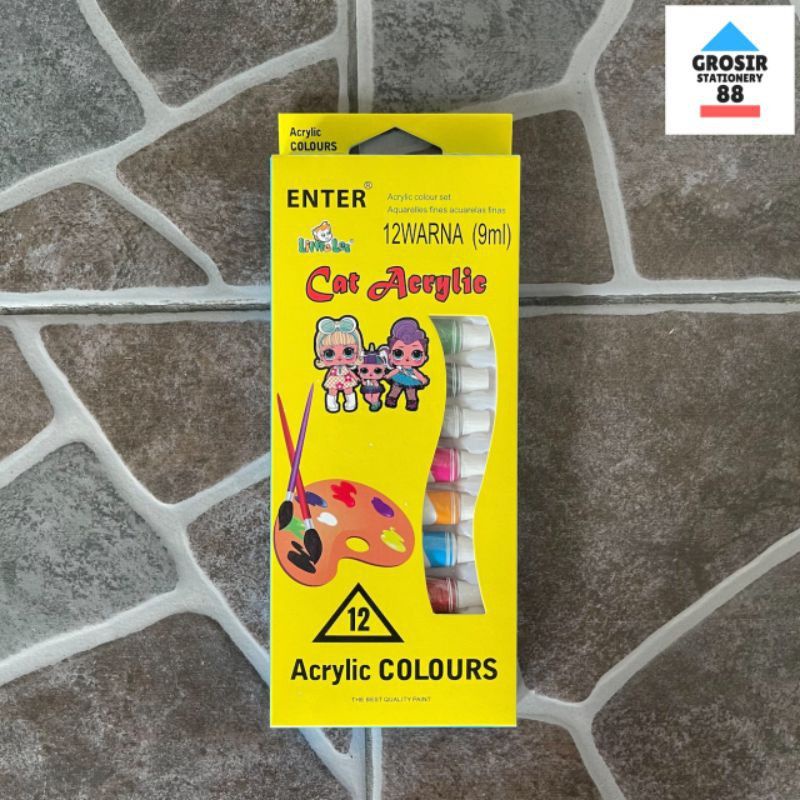 

Cat Akrilik Set / Acrylic Colour ENTER 12 Warna A912