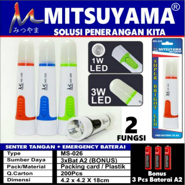 Senter Tangan Murah Mitsuyama Ms-026