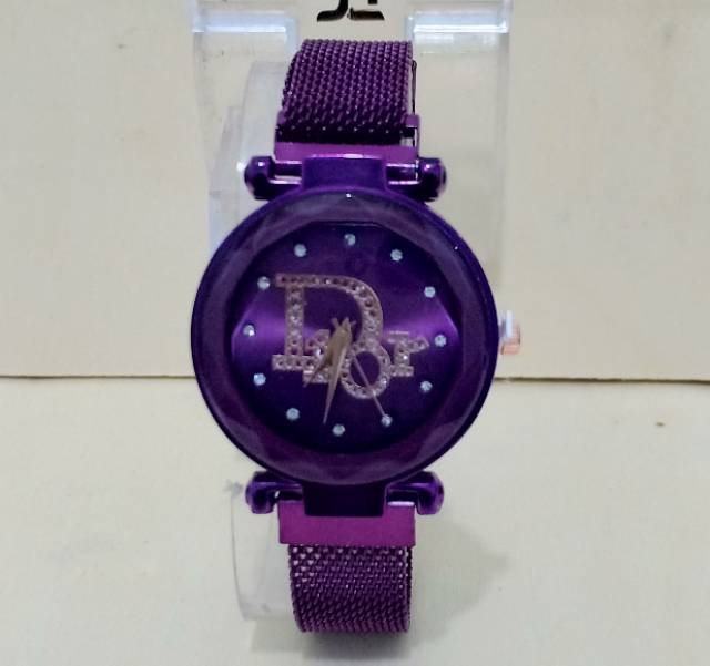 Jam Tangan Wanita Magnetik Murah Diyor Logo Tengah Diamond