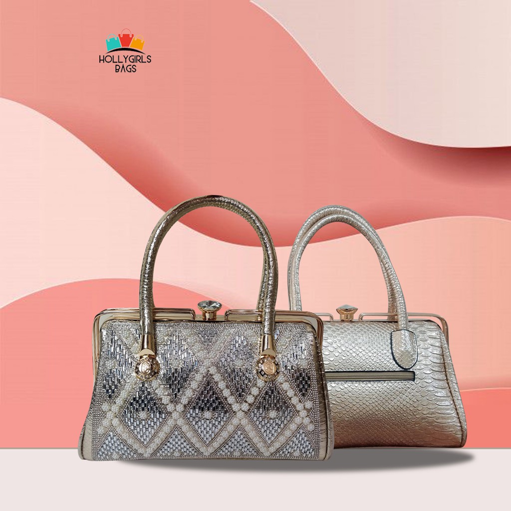 TAS PESTA BEHEL KANCING BERLIAN MEWAH MOTIF MUTIARA CLUTCH TP-801,803,804