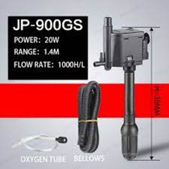 SUNSUN JP-900GS Water Pump Aquarium Filter Pump Pompa Celup Kolam Ikan 20Watt 1000L/H Pompa Aquarium