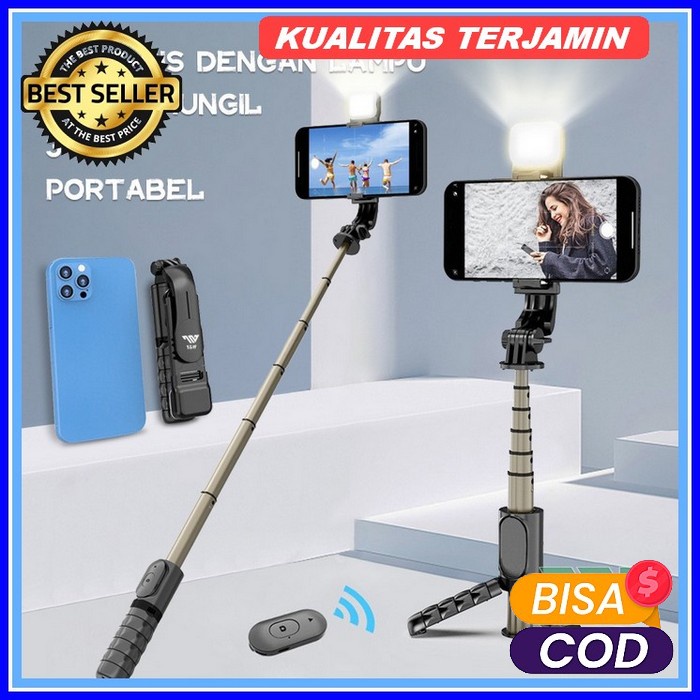 Tripod Tongsis Bluetooth Shutter K07 Tomsis 3 In 1 Tripod Hp Selfi Murah Tripot Handphone Multifungs