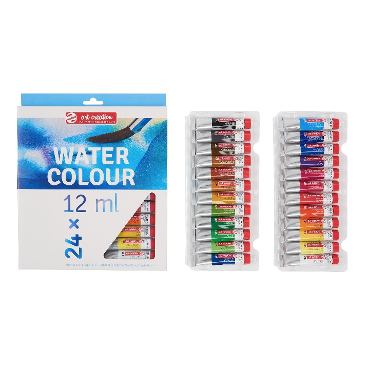 Jual Talens Art Creation Watercolor Paint Set Of 12 / 24 X 12Ml Tubes Indonesia|Shopee Indonesia