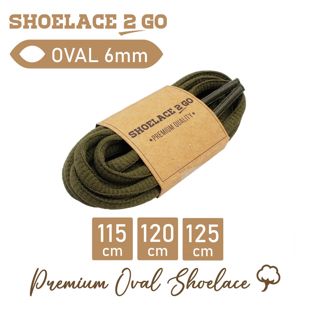 SHOELACE 2 GO PREMIUM TALI SEPATU LONJONG OVAL K1 - GREEN