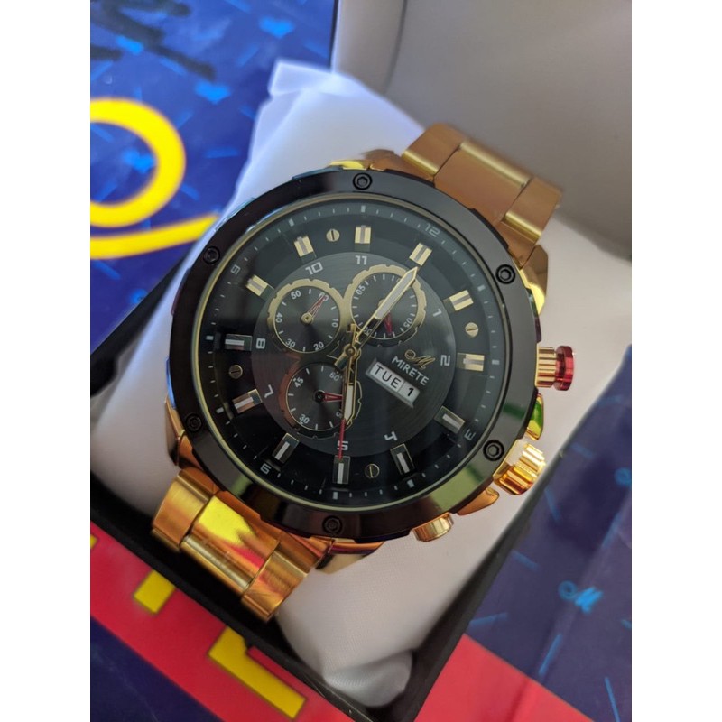 JAM TANGAN MIRETE SPORT GOLD EDITION