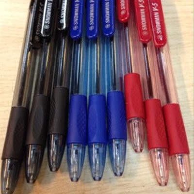 Snowman Ballpoint V5 0.7mm / Pulpen Snowman V 5 Cetekan / Pen Snowman V-5 Semi Gel 109