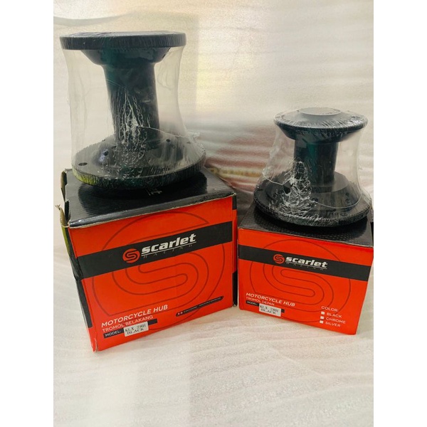 TROMOL KLX 150 KLX150 HOLE 28 H28 1set DEPAN BELAKANG HITAM BLACK SCARLET DOUBLE BEARING