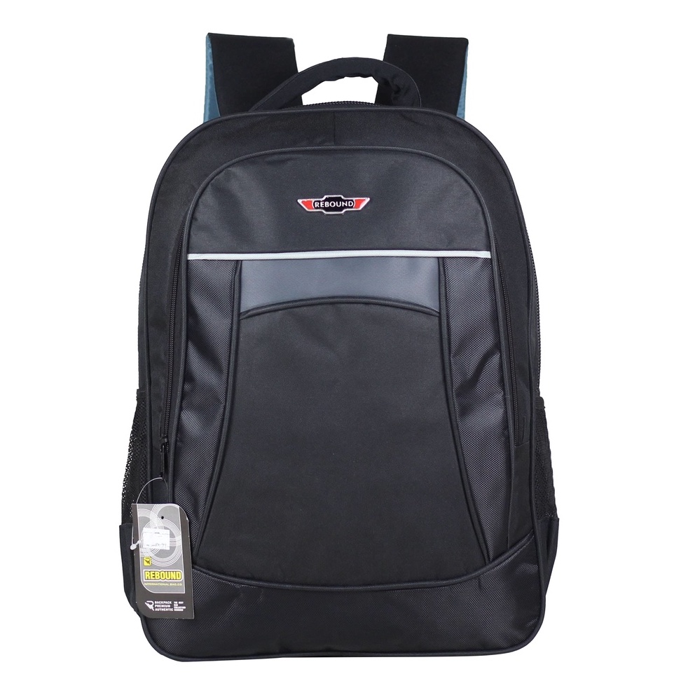 Tas Backpack Tas Sekolah Hitam Ransel Kerja Rebound Garis Atas Merah Tas Kerja Ransel Punggung Keren