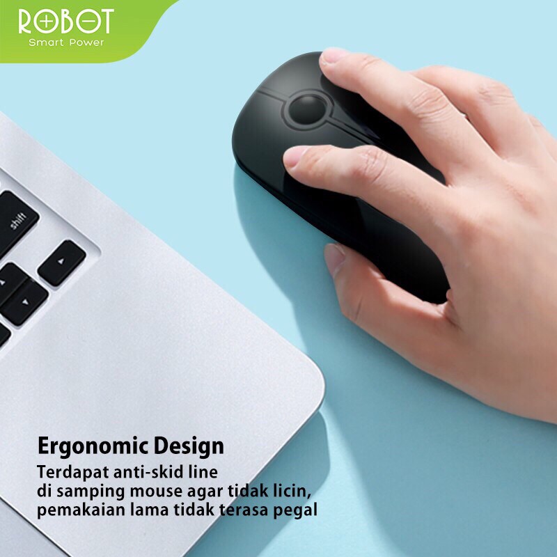 ROBOT Mouse M260 2.4G Wireless Optical USB Mouse - Garansi Resmi 1 Tahun