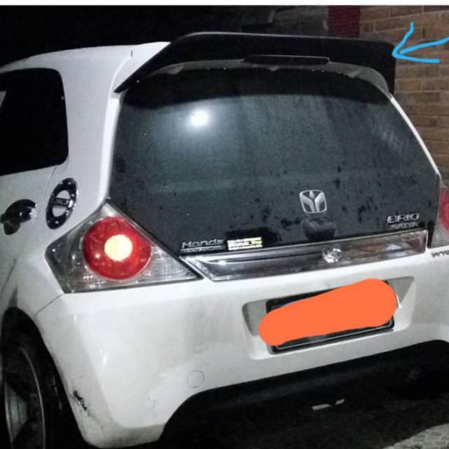 Add on spoiler honda brio