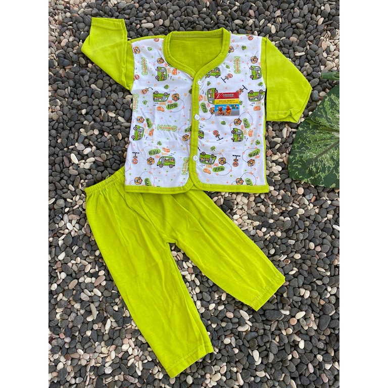 BAJU BAYI kids transpot Setelan panjang 3-18 Bulan (PP 049)