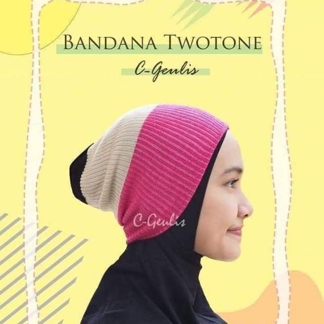 Bandana Rajut Twotone C-Geulis