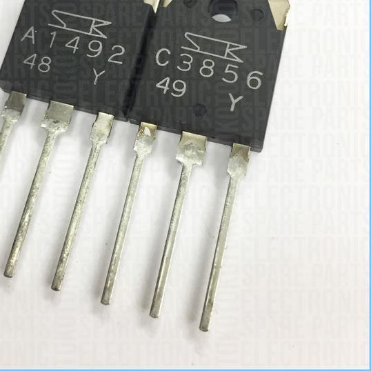 ☆ TRANSISTOR A1492 C3856 SANKEN SET ORIGINAL ASLI 1492 3856 ✮