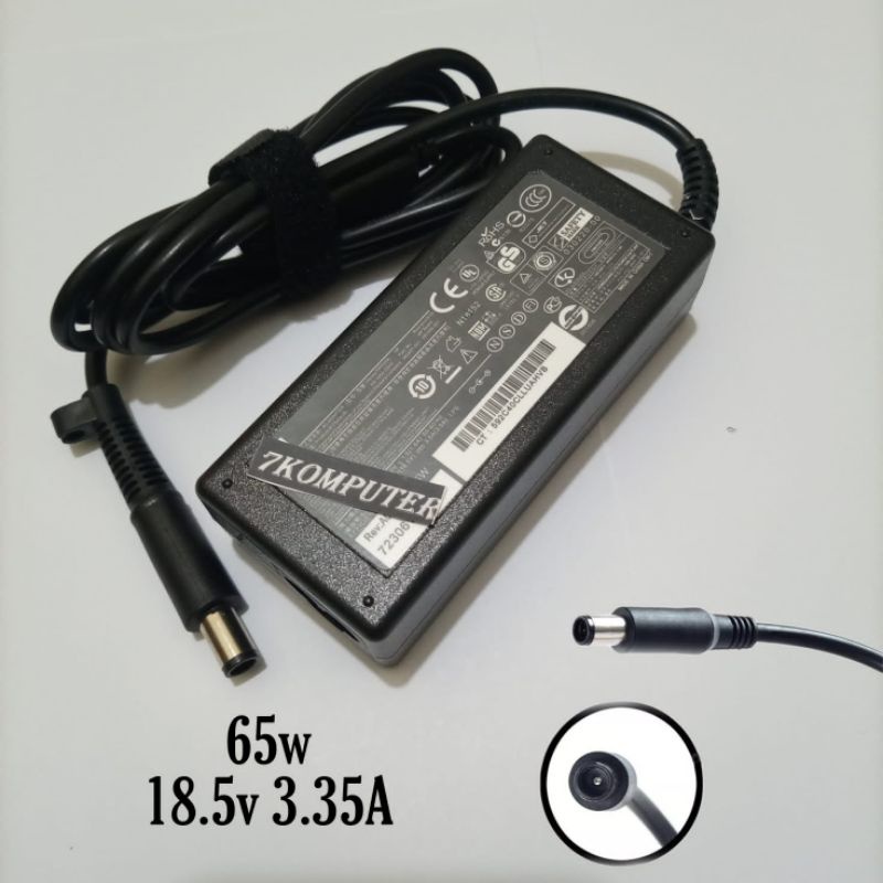 Charger Adaptor Laptop 65W AC 18.5V 3, 5A HP COMPAQ PRESARIO CQ60 CQ61 CQ70 CQ71