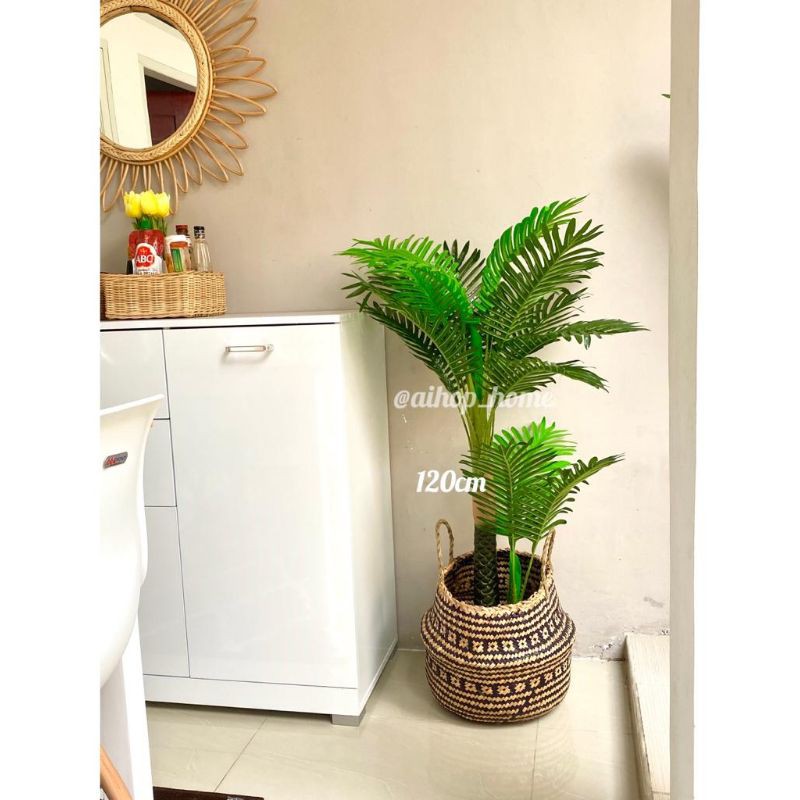 Pohon Palm Artificial Tinggi 120cm/Palm Palsu/Dekorasi rumah