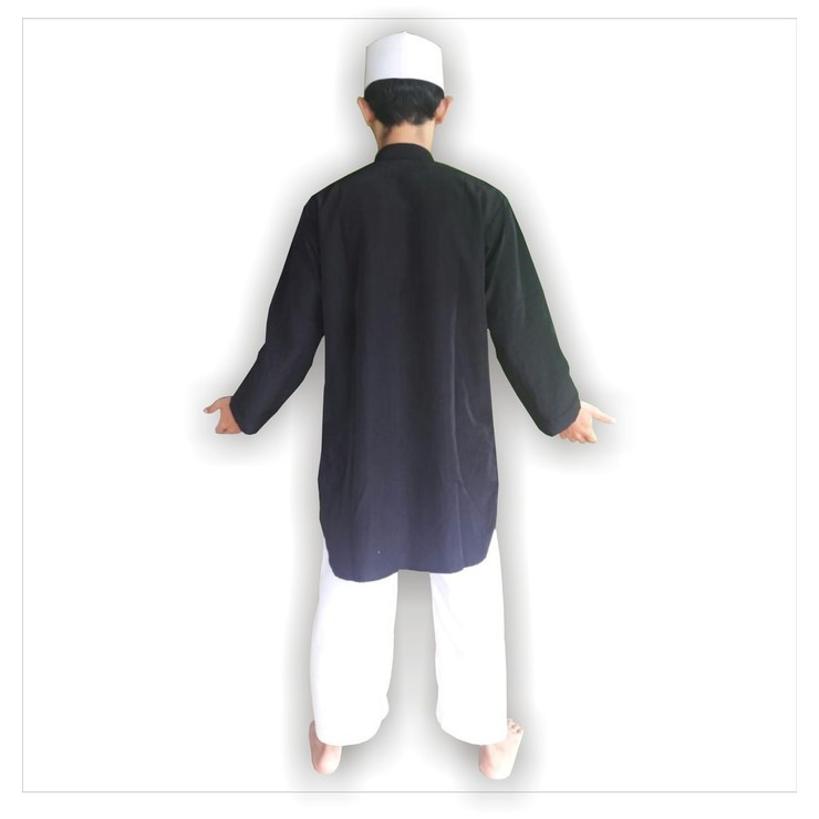 gamis pria warna hitam