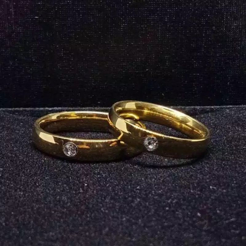 CINCIN POLOS CAUPLE  FARIASI PEMATA SATU TITANIUM