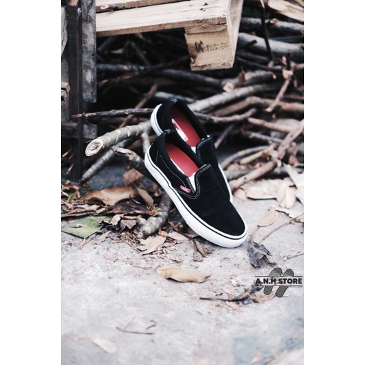 Vans Slip On PRO Black/White (Suede)