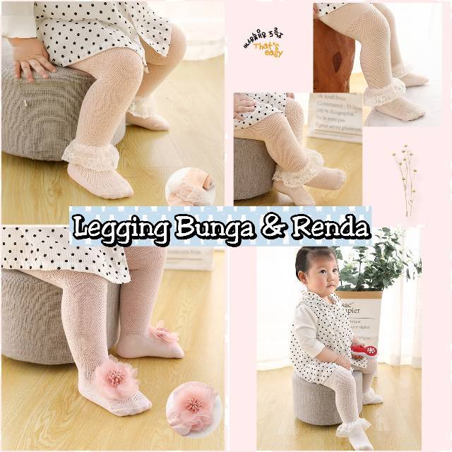 Celana Legging Bayi Anak Perempuan / Legging Bayi Newborn Lucu / Legging Bayi Lucu Adem Tebal Polos / Celana Legging Renda Anak Perempuan / Legging Bunga Bayi / Lejing Bayi Lucu
