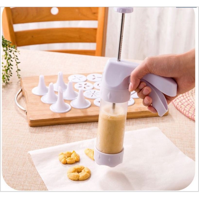 Cookie gun biscuit mold 12 flower pieces 6 cream Alat Cetak Kue kering