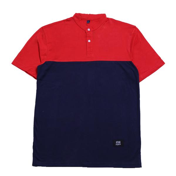 Athawear Kurta Navy Blue On Red