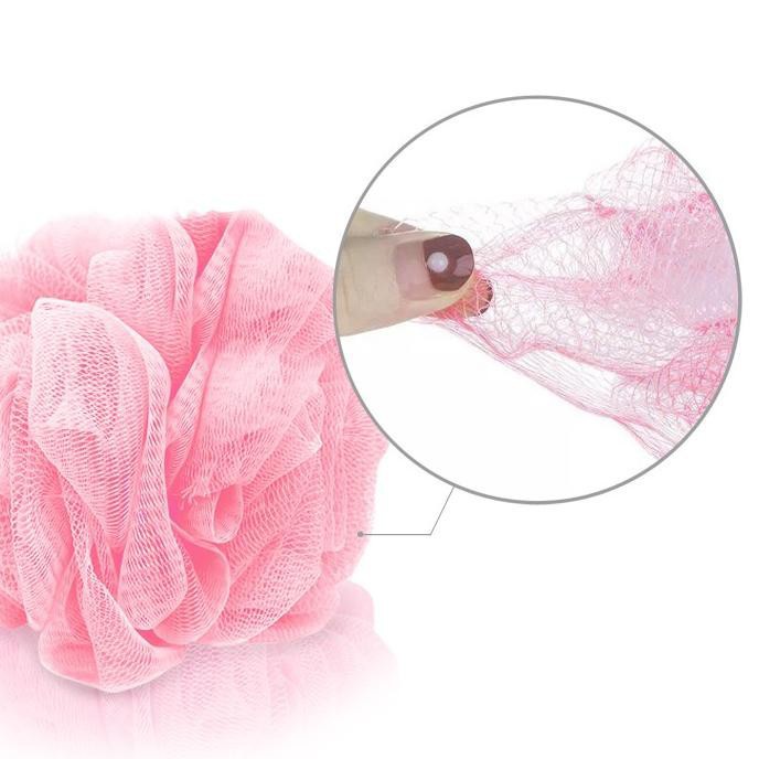 [Ready Stok] SPONS MANDI JARING Shower Puff Bath Sponge Ball Super Busa Pengangkat Daki Multicolor