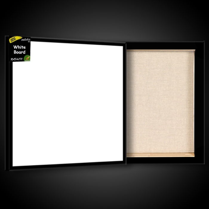 

White Board Melamin Papan Tulis Putih By Ravalio 80x80 cm