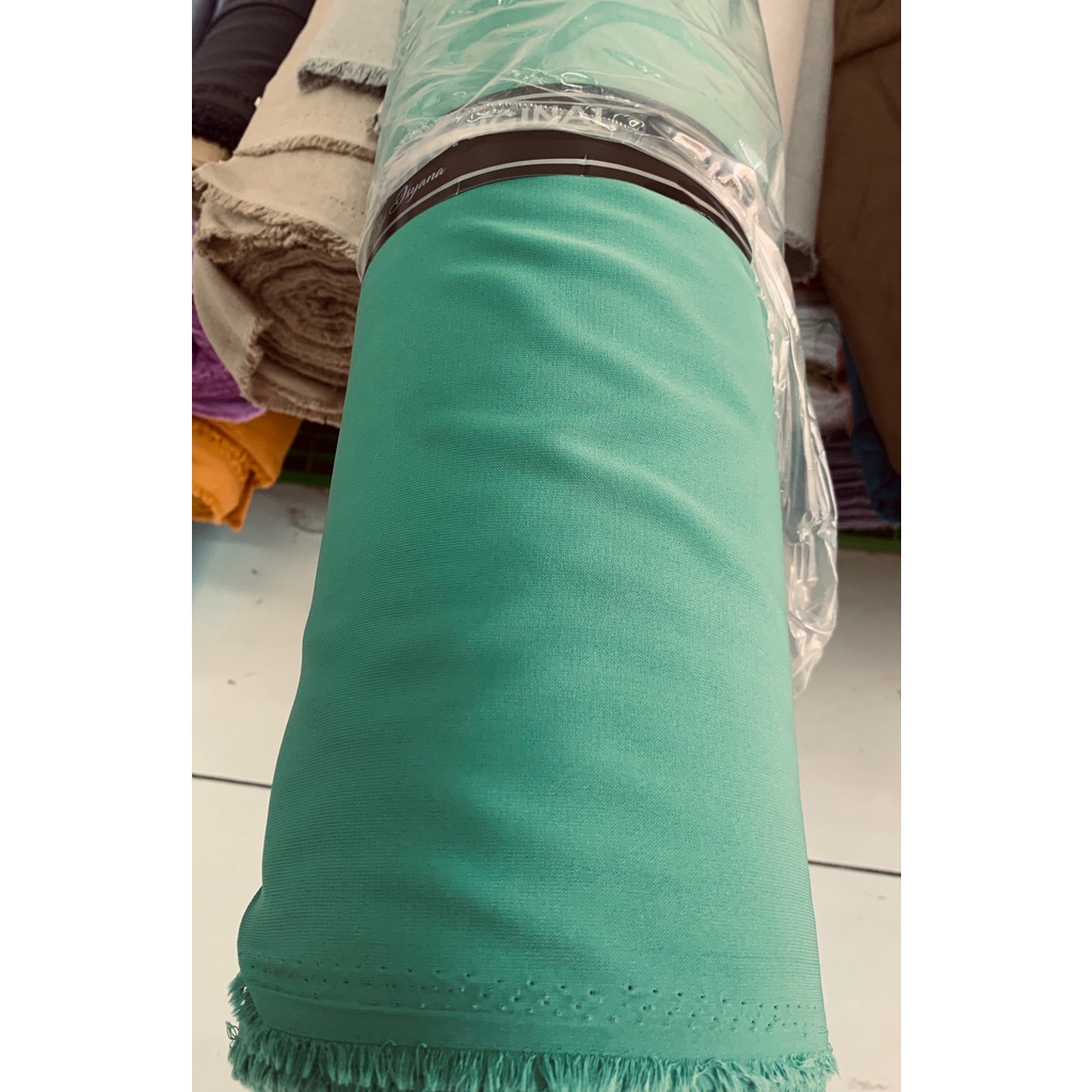 Kain wolvis / wolvis / kain woolpeach / woolpeach PREMIUM GRADE A-HIJAU MINT