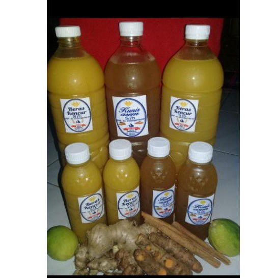 

jamu siip beras kencur/kunyit asam 1.5lt Sib rp 17.000