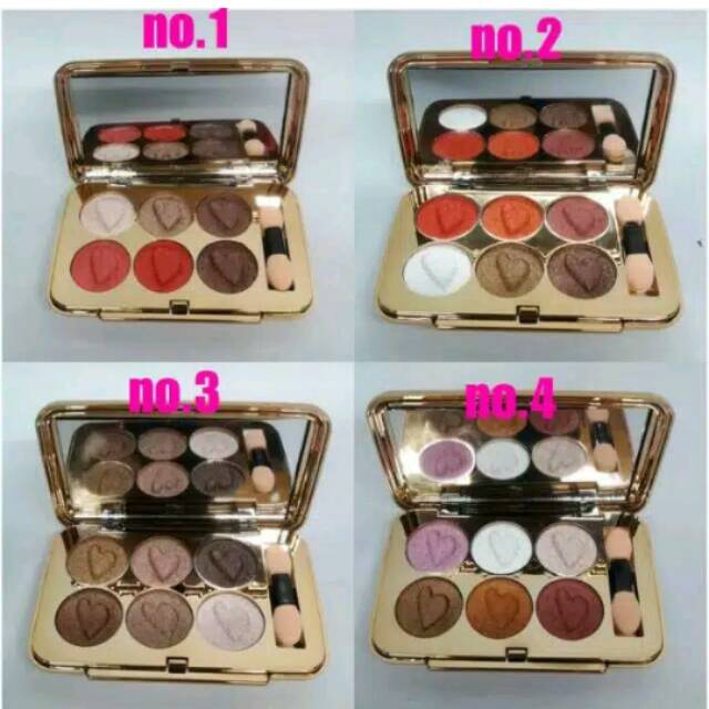 Eyeshadow quefiefel kiss beauty 6 colors