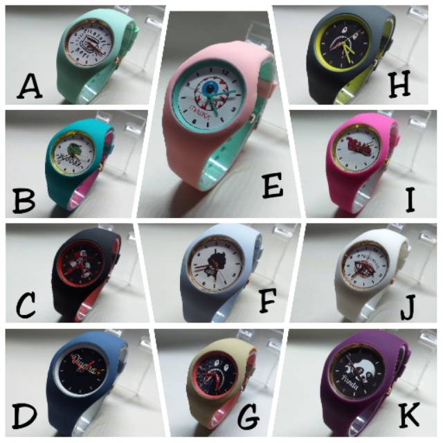 Jam tangan custom rubber New