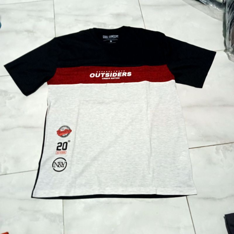 SALE | KAOS PRIA | MERK SOUL CONCEPT 'OutSiders'