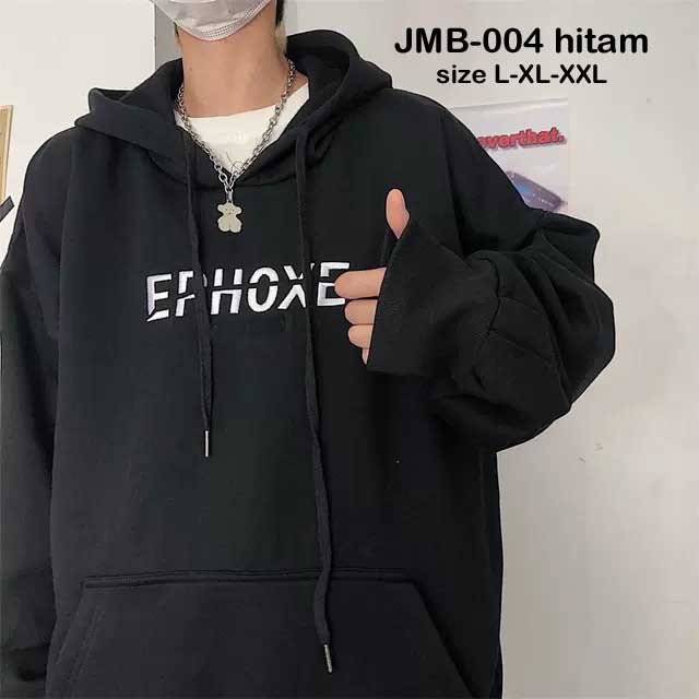 Jaket Hoodie Fleece Pria Oversize  L-XL-XXL JMB-004
