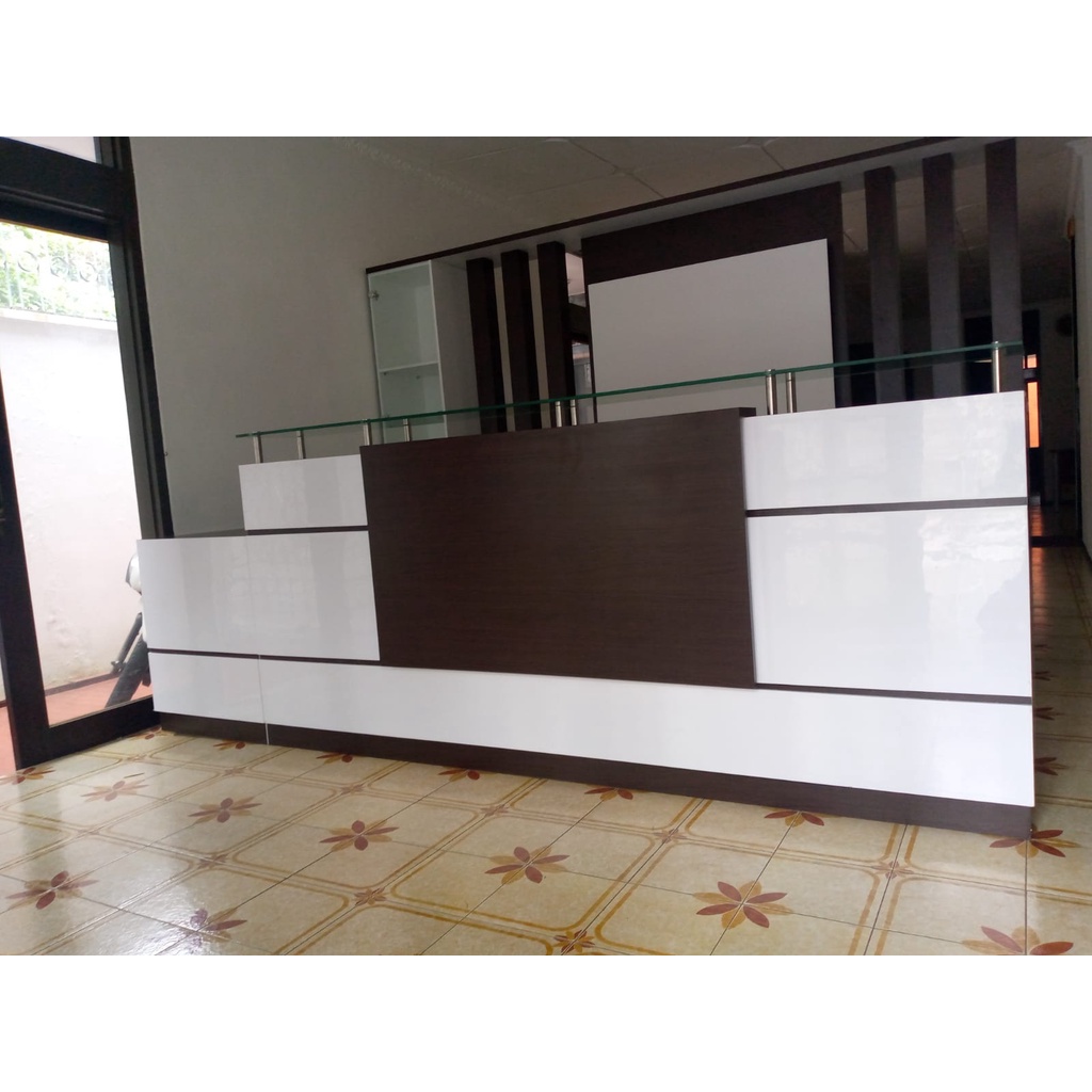 Meja Resepsionist, Meja Skincare, RS, MS GLOW, APOTEK, Costume, Murah meriah