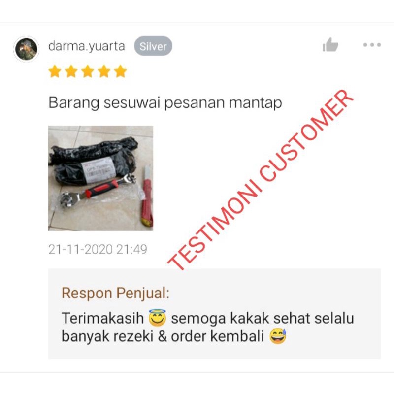 Kunci Sok Set Kunci Ring Set Multifungsi Perkakas Bengkel Motor Pengencang Mur Baut Tiger Wrench 8 in 1