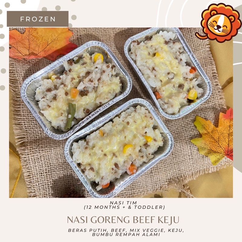 NASI GURIH IKAN DORY NASI SEMUR BOLA DAGING GORENG BEEF KEJU NASI UDUK AYAM KIDSMEALS MPASI FROZEN