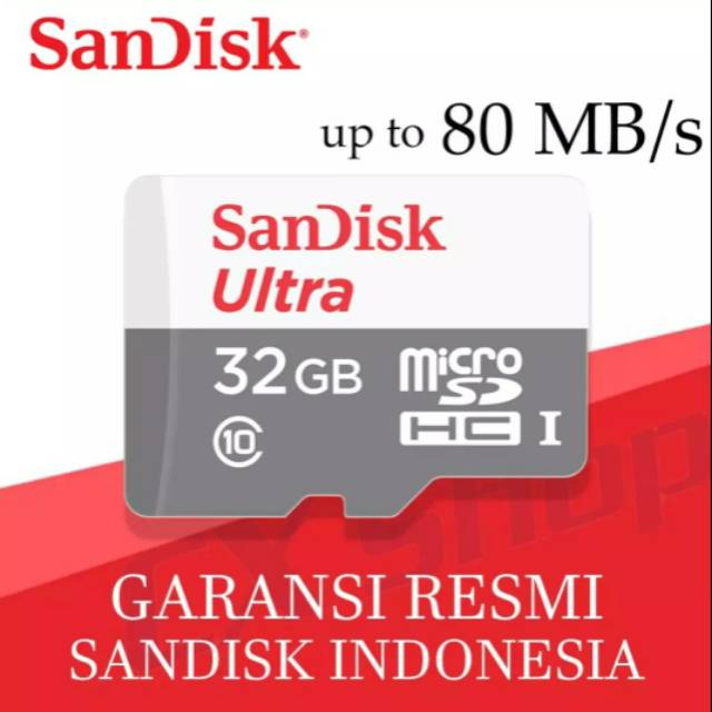 MEMORY CARD SANDISK 32GB/16GB/64GB ORIGINAL - RESMI