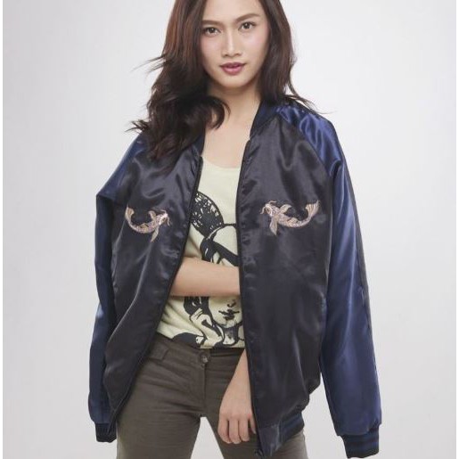 Sukajan Erigo DAISUKI NAVY TEAM JKT 48 SUKAJAN XXL KOI