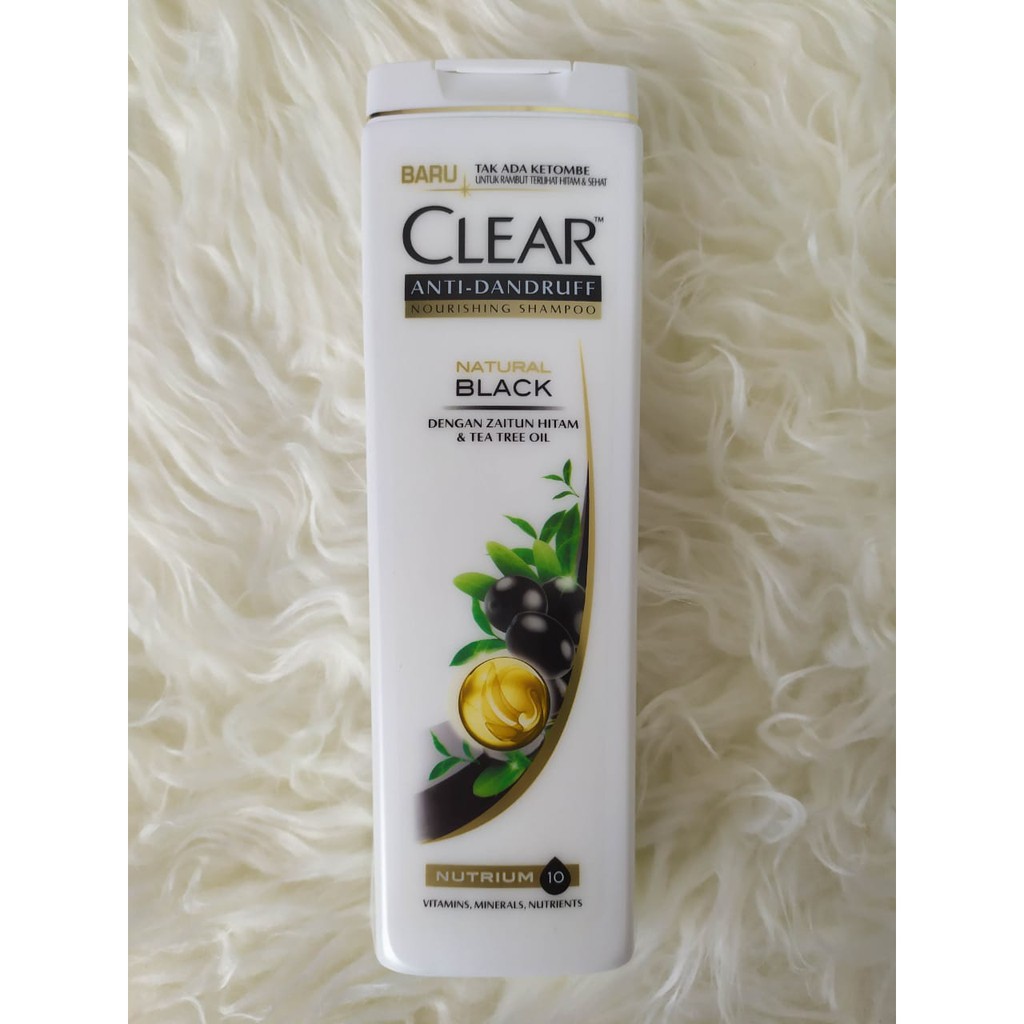 Clear Shampoo Natural Black 340 ML