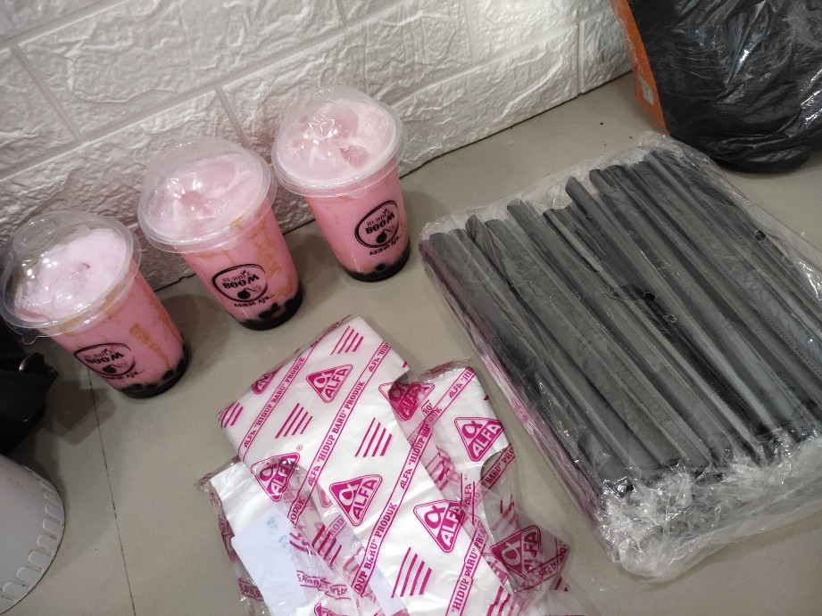 Sedotan Khusus Boba Bubble Diameter 12mm Panjang 20 Cm Steril Satuan