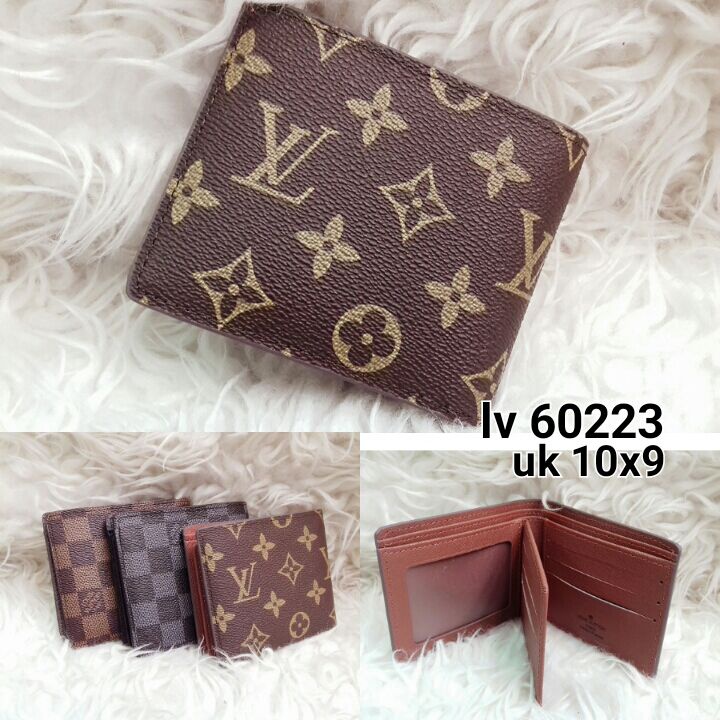 Dompet Lipat Pria dan Wanita LV 60223 Mono Damir Free Box