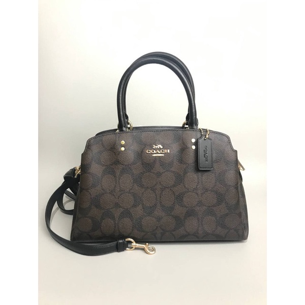 Tas Lillie Mini Carryall Signature Brown Black