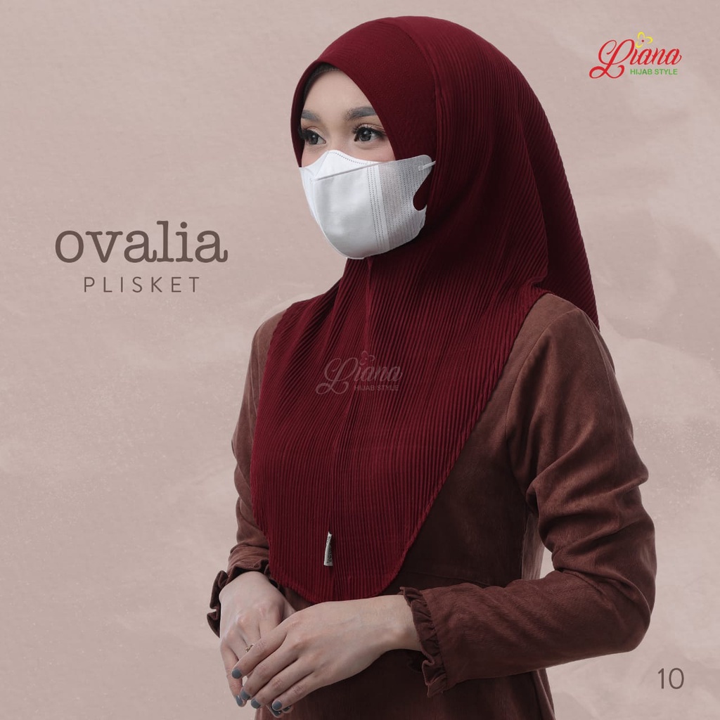 Jilbab Instan Ovalia Plisket Ori Liana Hijab BY QOID-1