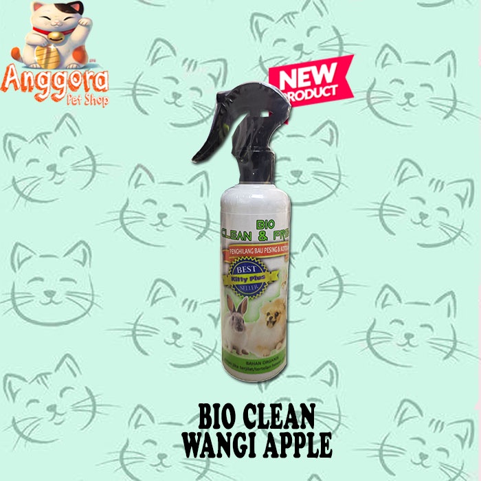 Penghilang bau Pesing &amp; Kotoran Kucing,anjing,kelinci dll Bio clean and Fresh All wangi 250 ml