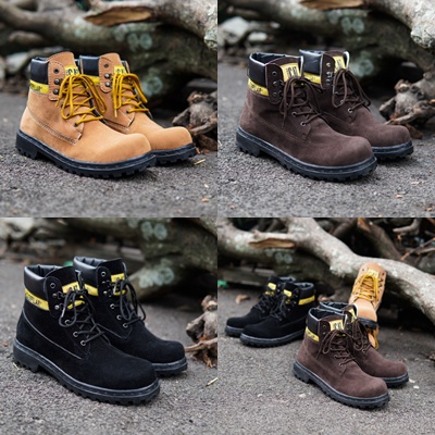 Sepatu Safety Pdl Pria Caterpillar SBY sepatu murah Safety Boots Ujung Besi Tracking Bikers Terlaris BISA COD